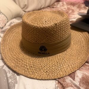 Ashworth Straw Rancher Hat with Tan Band